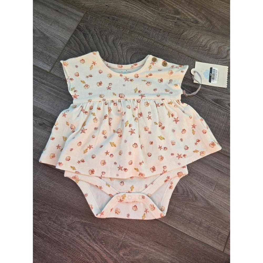 Cloud island baby girl romper‎ 0-3 mos
